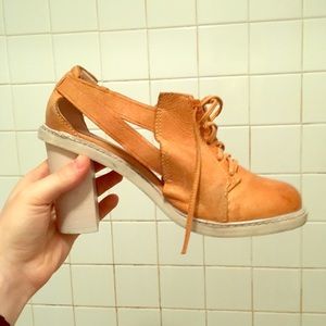 Anthropologie brown leather shoes